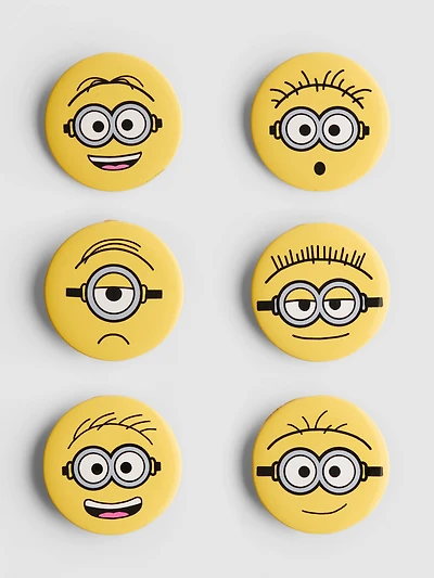 6pk Minions Buttons