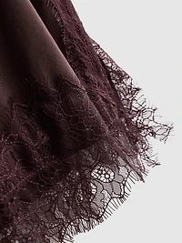 Paula Echevarría Satin Lace-Trim Cami Top