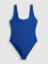 Crinkle Scoop Back Swimsuit
