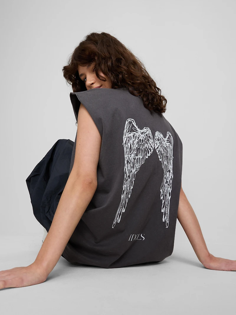 YUNGBLUD Cotton Graphic Tank Top