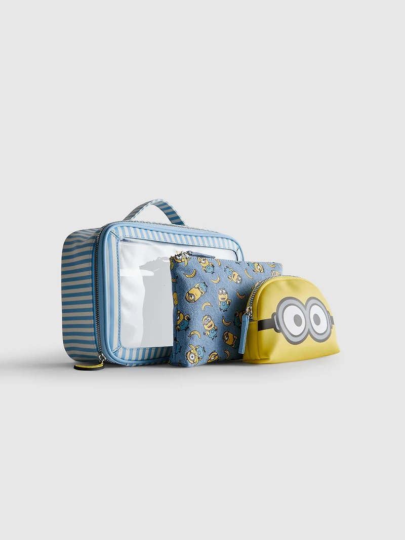 3-Piece Despicable Me Minions Makeup Bag Set