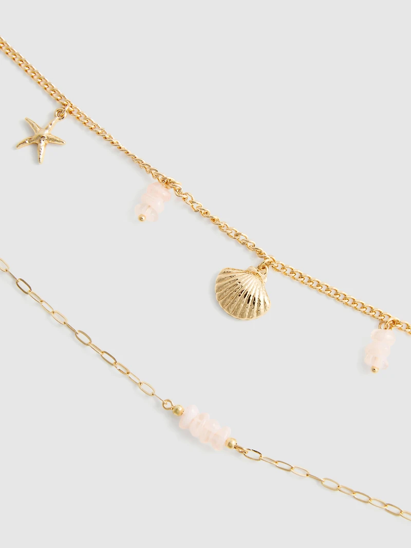 Layered Charm Waist Chain