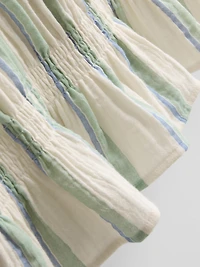 Cotton Shirred Tank Top
