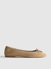 Beaded Ballerina Flats