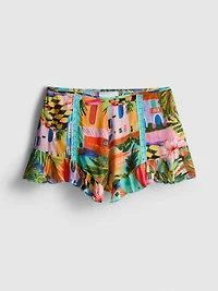 Tropical Printed Frill Shorts