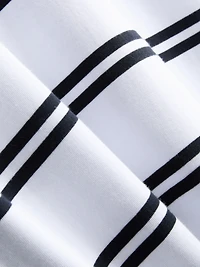 Long-Sleeve Stripe Polo Shirt