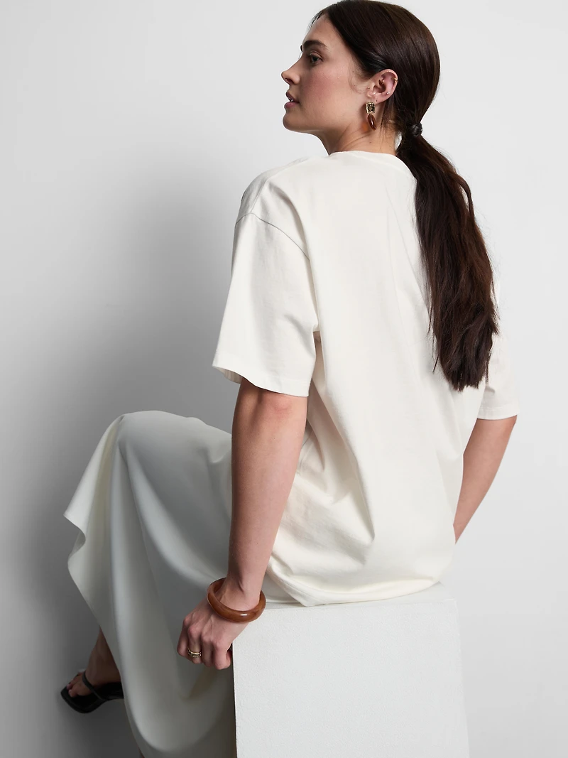 Oversized Embroidered Lake Como Tee
