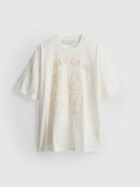 Oversized Embroidered Lake Como Tee