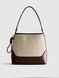 Faux Leather Bucket Bag