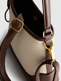 Faux Leather Bucket Bag