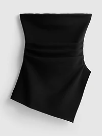 Cotton-Rich Asymmetrical Bandeau Top
