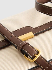 Faux Leather Crossbody Bag