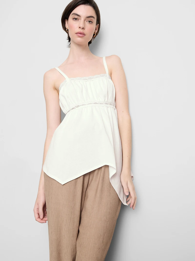 Cotton Hanky Hem Cami Top