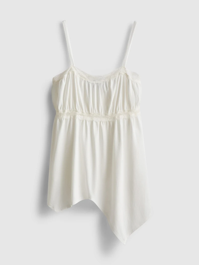 Cotton Hanky Hem Cami Top