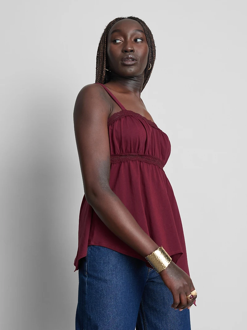 Cotton Hanky Hem Cami Top
