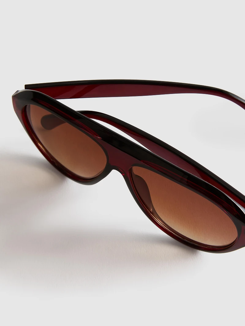 Chunky Aviator-Style Sunglasses