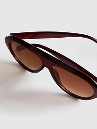Chunky Aviator-Style Sunglasses