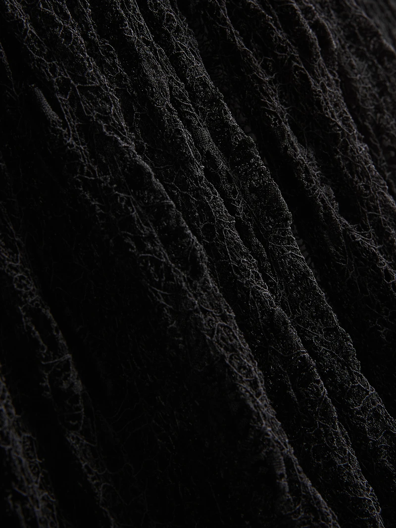 V-Neck Lace Maxi Dress