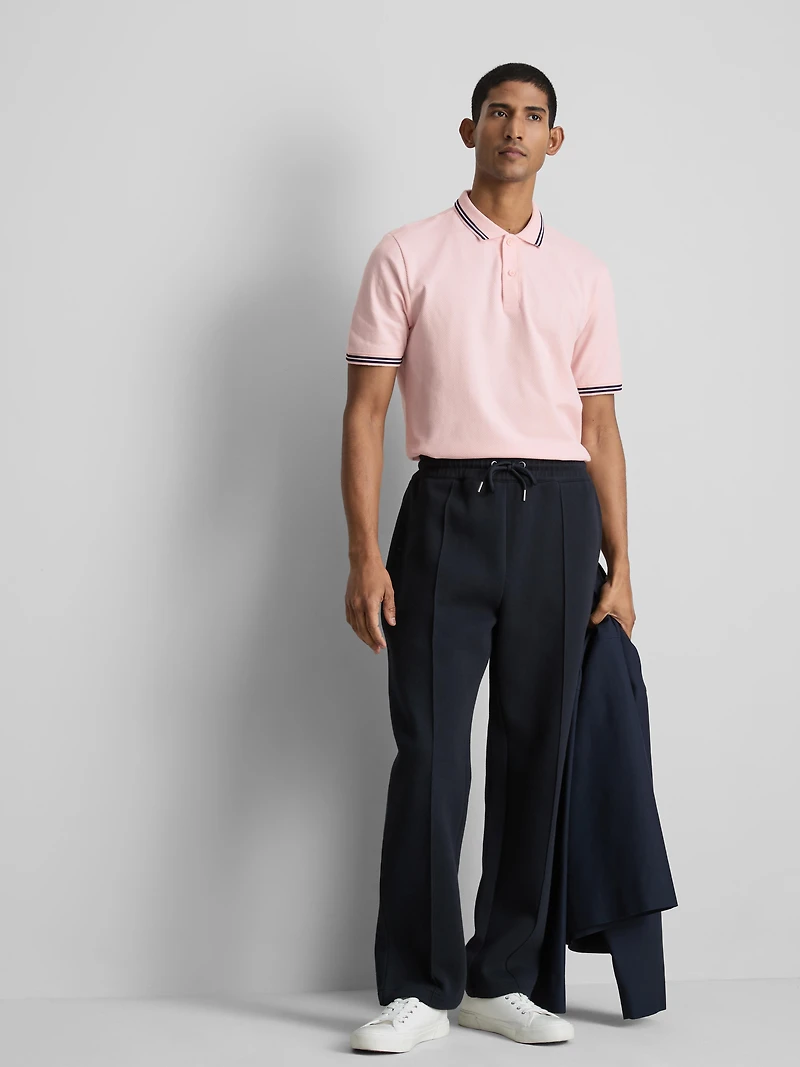 Tipped-Collar Polo Shirt
