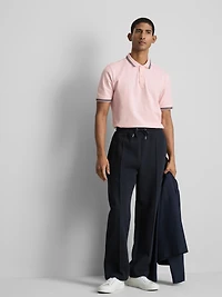 Tipped-Collar Polo Shirt