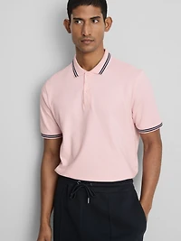 Tipped-Collar Polo Shirt
