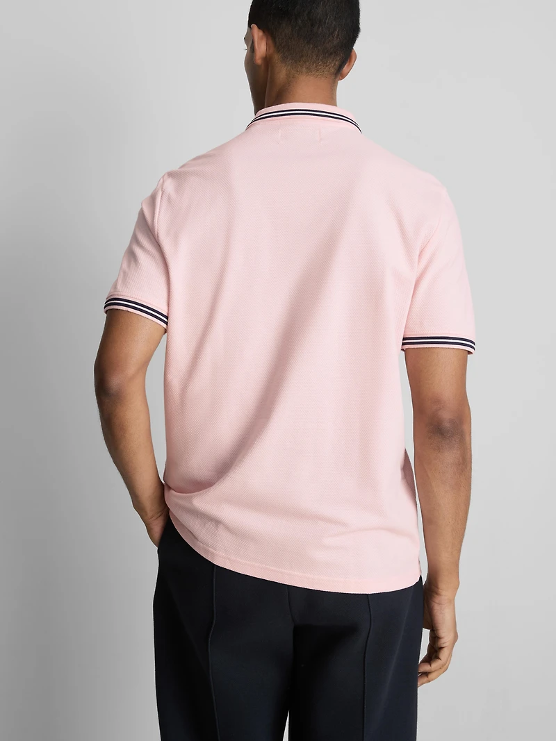 Tipped-Collar Polo Shirt