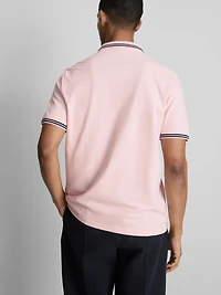 Tipped-Collar Polo Shirt