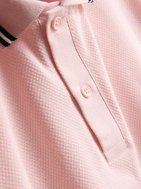Tipped-Collar Polo Shirt