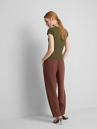 Fitted Cap Sleeve T-Shirt
