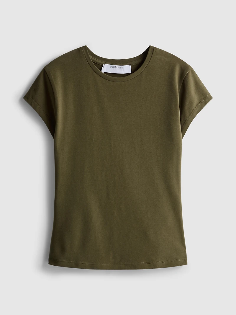 Fitted Cap Sleeve T-Shirt