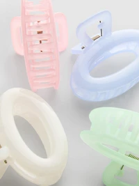 4pk Mini Jelly Claw Clips