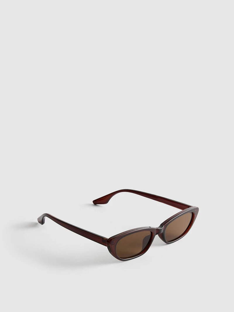 Slim Cat Eye Sunglasses