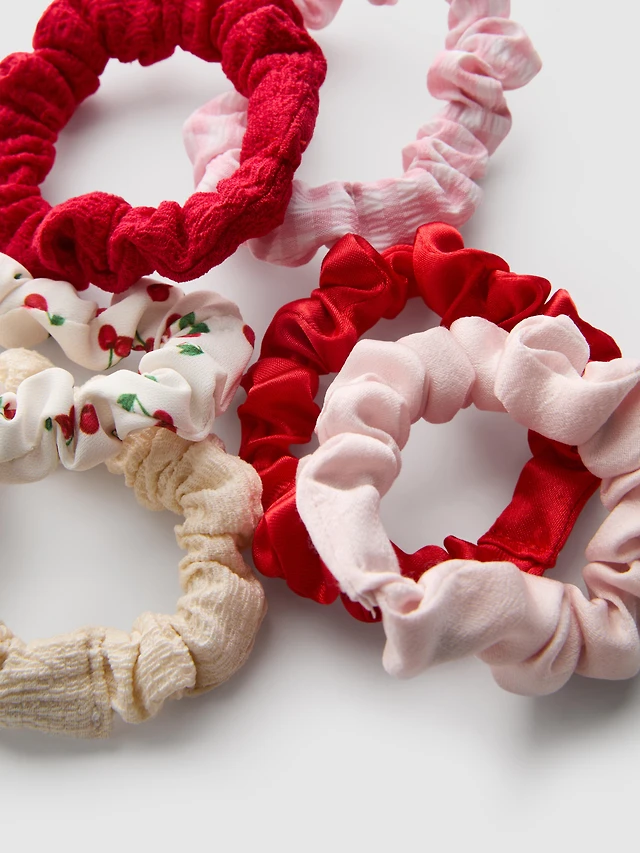 6pk Micro Cherry Scrunchies