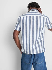 Striped Revere Collar Shirt