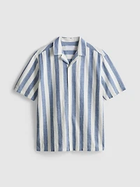 Striped Revere Collar Shirt