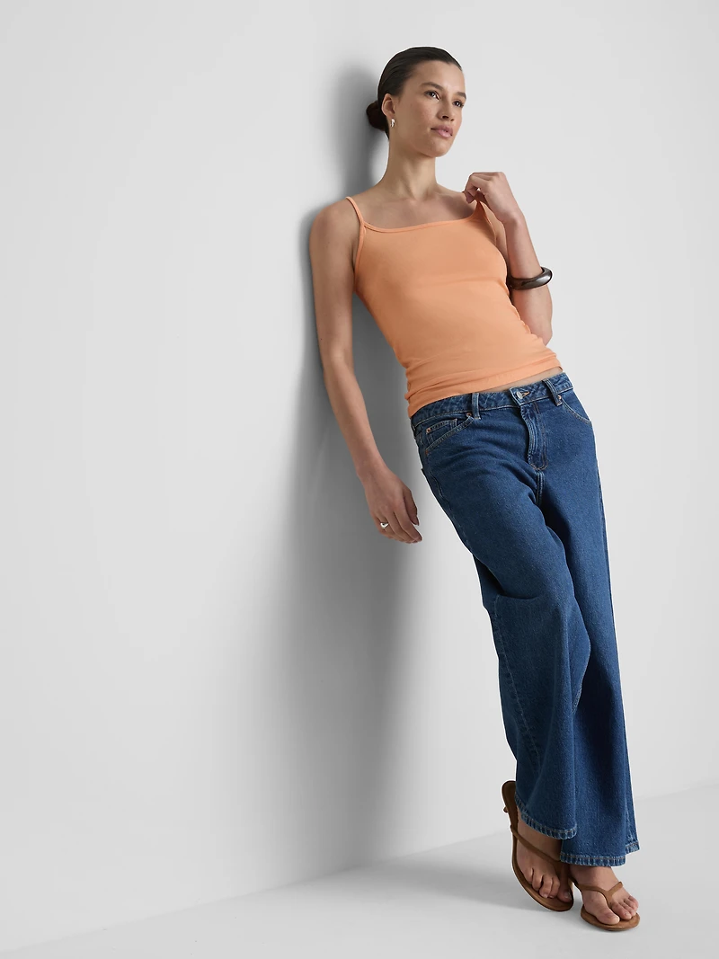 Cotton Rich Stretch Cami Top