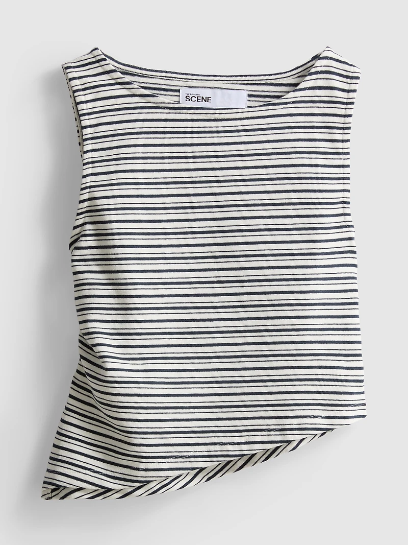 The Primark Scene | Asymmetric Stripe Tank Top