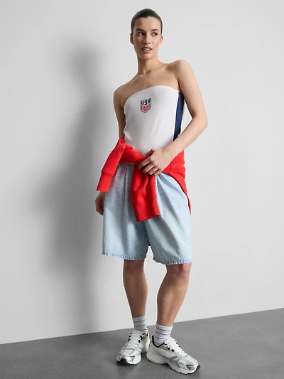 USA Soccer Cotton Rich Bandeau Top