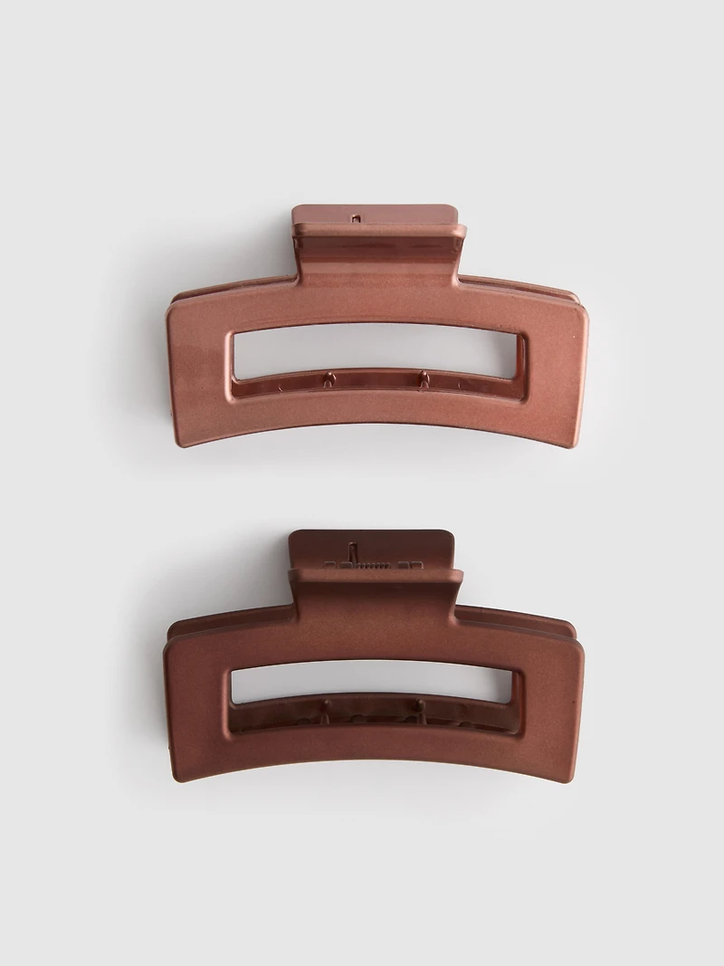 2pk Rectangle Claw Clips