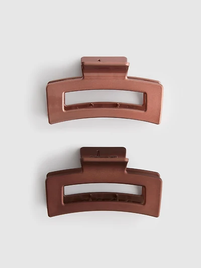 2pk Rectangle Claw Clips