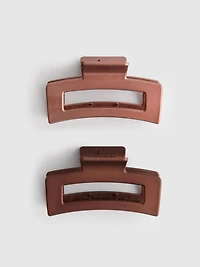 2pk Rectangle Claw Clips