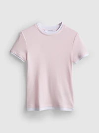 Double Layered Crew Neck Tee