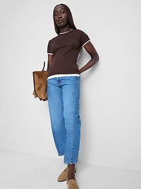 Double Layered Crew Neck Tee