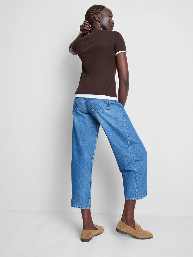 Double Layered Crew Neck Tee