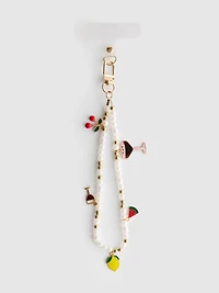Beaded Charm Phone Wrist Strap