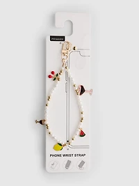 Beaded Charm Phone Wrist Strap