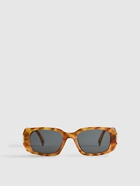 Rectangular Tortoiseshell Sunglasses