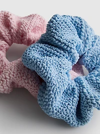 2pk Textured Scrunchies