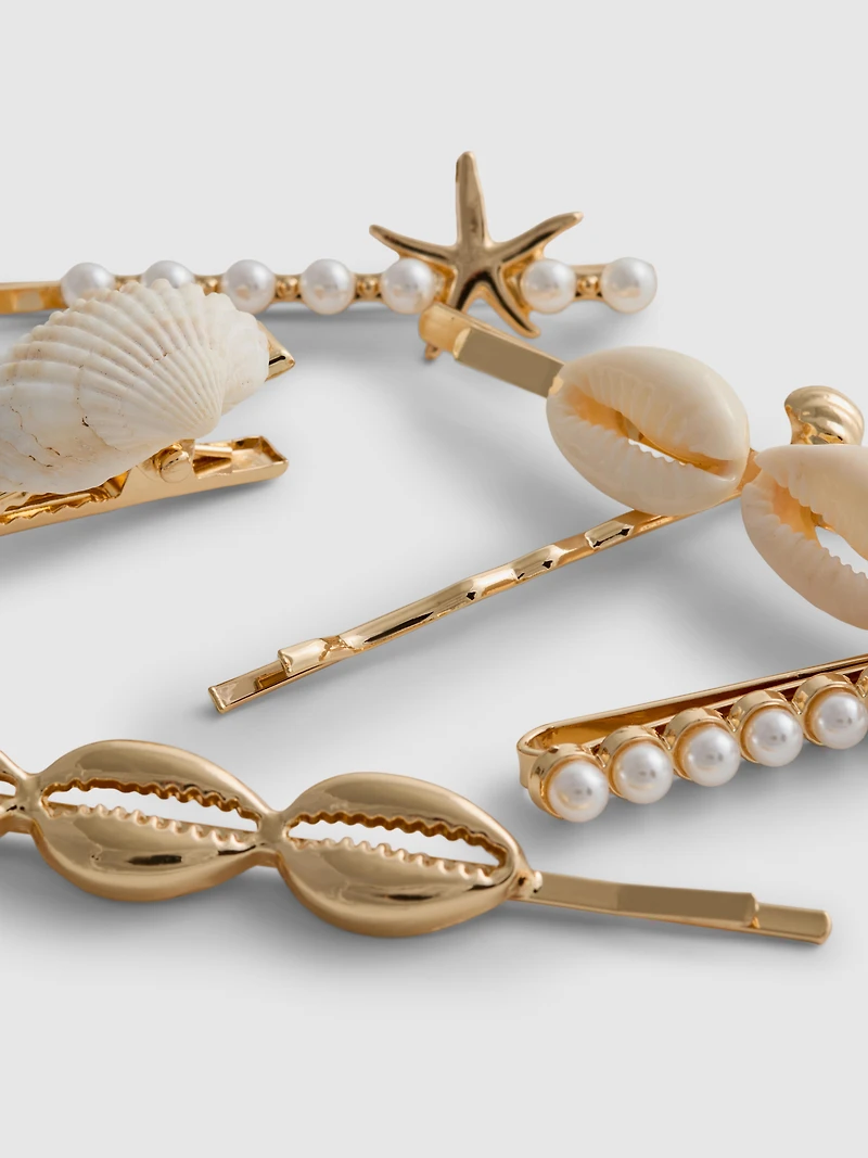 6pk Sea Inspired Hair Slides