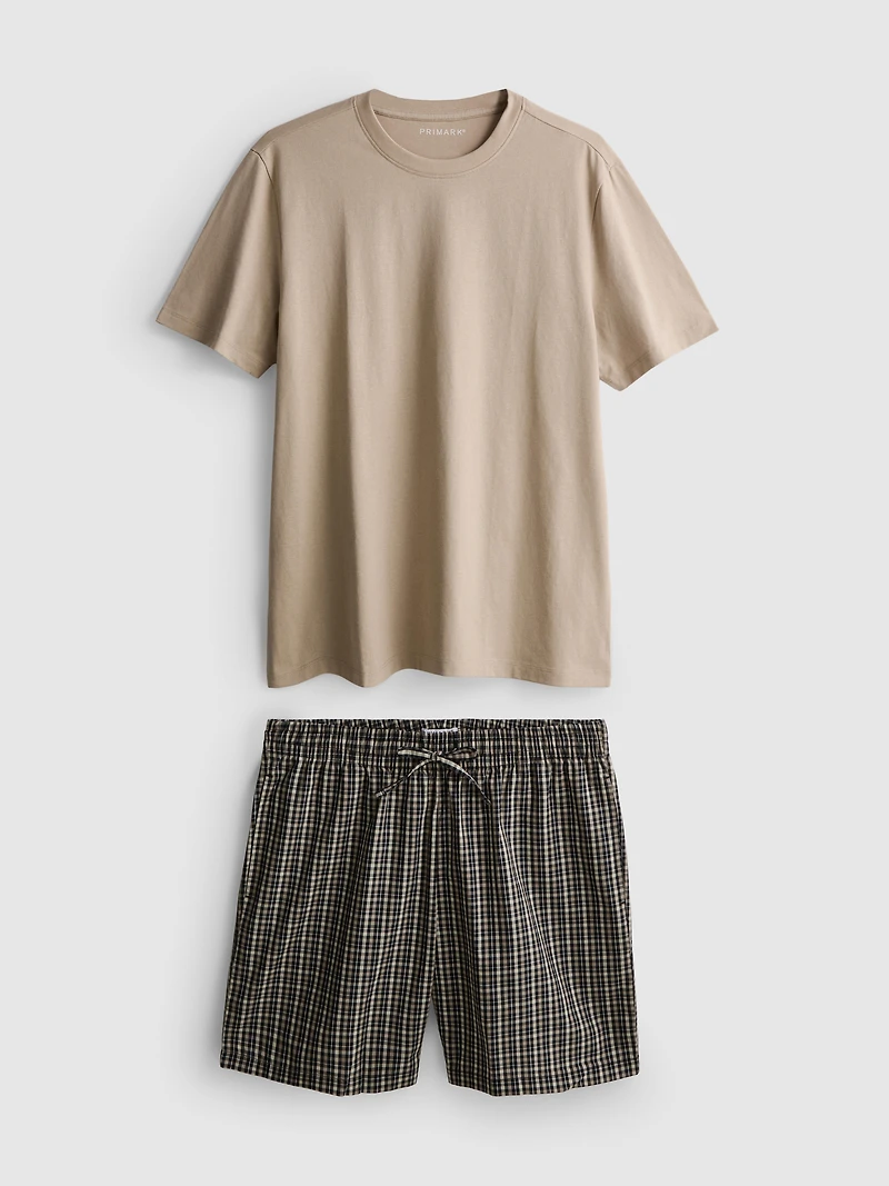 Checkered Short Pajama Set
